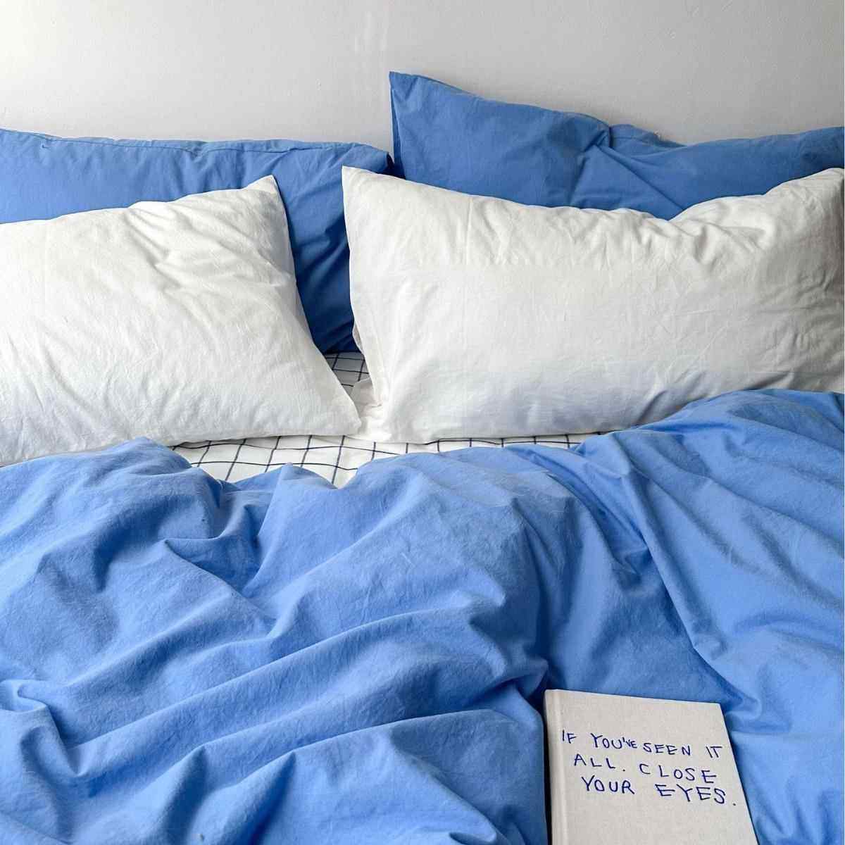 202420241126冬新款全棉水洗棉四件套纯色被三宿舍件套家用套秋床