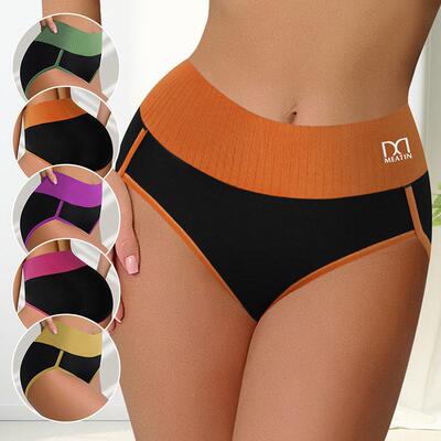 Underwear Women Breathable Waisted Panties Tummy Control