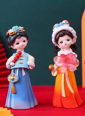 秋冬新品古装汉服盛世芳华女生手办公仔摆件送闺蜜桌面装饰小礼品