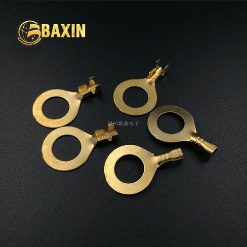 圆环接线片酸洗孔式冷压端子接地片散件DJ431-8A/B/C/D