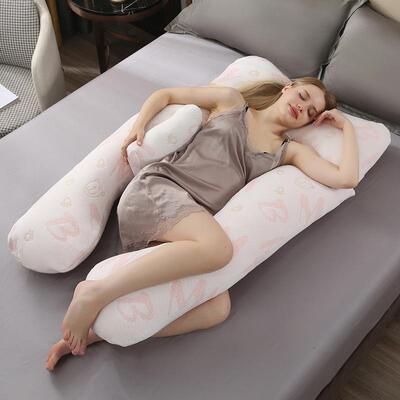 跨境U型孕妇枕头侧卧枕拆垫洗UYFZ22696枕型可枕午睡枕靠腰工厂抱