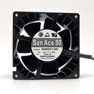 9G0824P1J051 24V 0.56A 8CM铝框耐高温散热风扇 San 8038 Ace