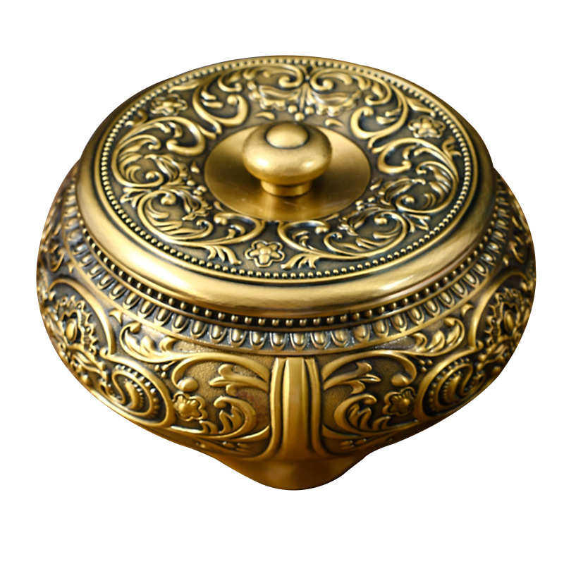 金属锌合金带盖大号烟灰缸欧式家用创意个性潮流客厅复古烟缸摆件,节庆用品/礼品,时尚烟灰缸,淘宝优惠券,粉丝福利购,淘宝优惠卷