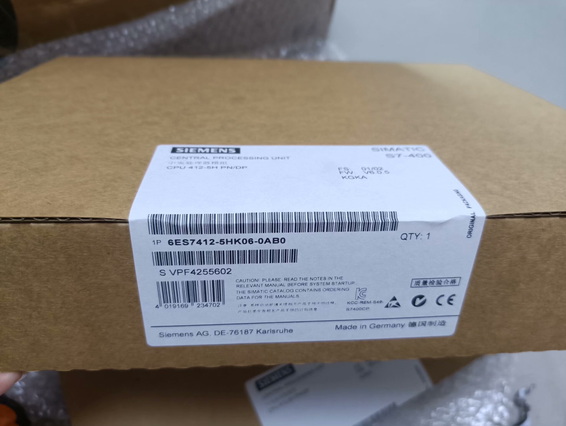 6ES7412-5HK06-0AB0 全新原装正品 标价