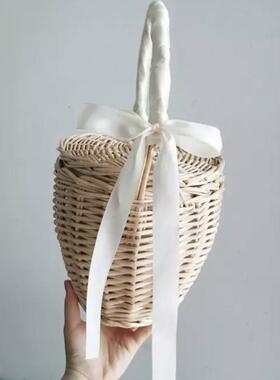 9wor柳编菜篮子野餐编织田园购物礼品花篮篮竹编大号提篮手篮藤编