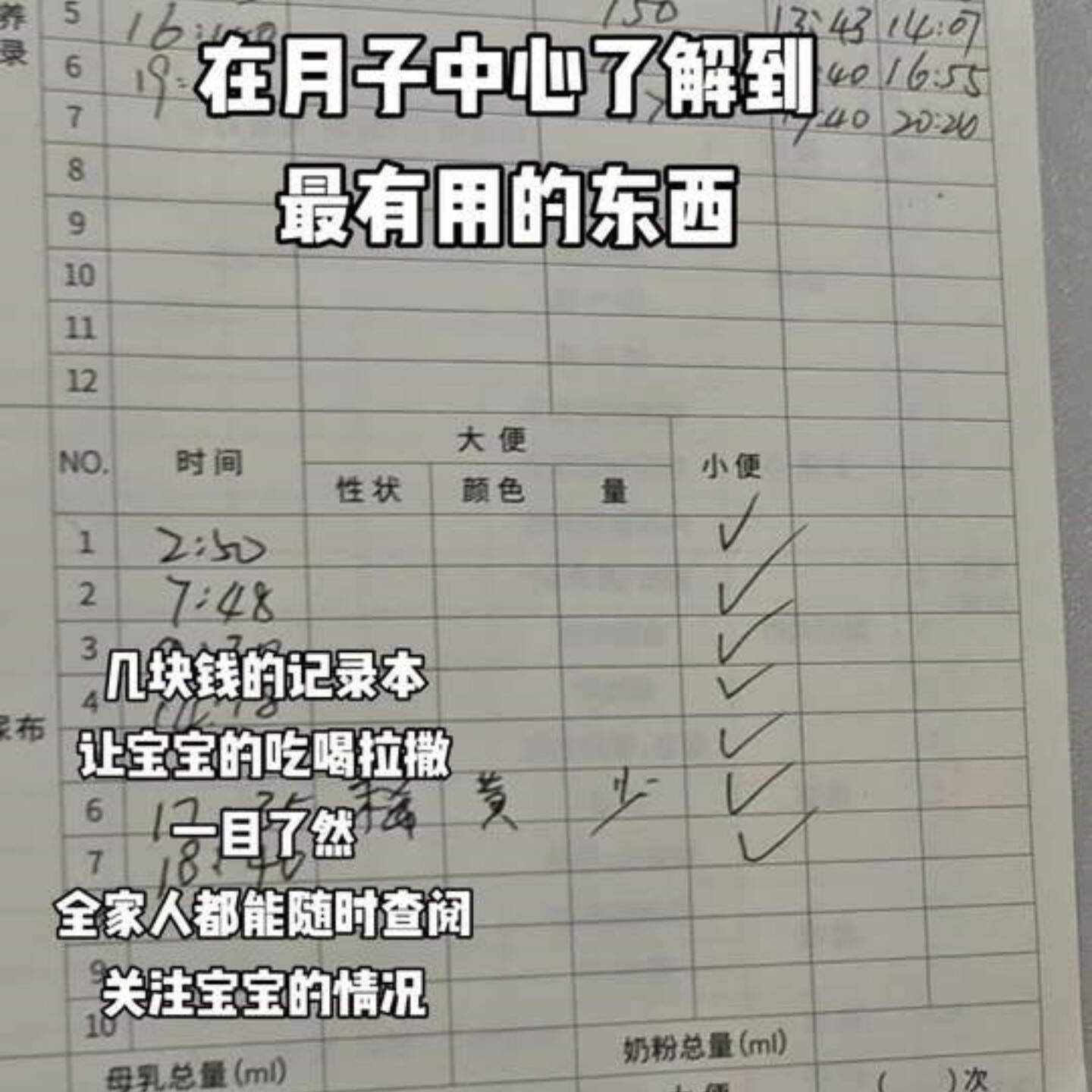 宝宝喂养记录本婴成长日记本实儿用型新常生婴儿日生活辅食登记本