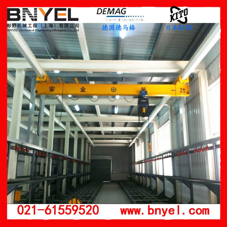 专用生产悬挂单梁起重机 电动葫芦悬挂单梁行车 上海单梁行吊