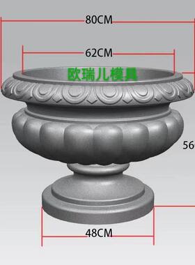 罗马柱花盆模具阳台别墅水泥护栏圆形围栏装饰品建筑模型模板欧式