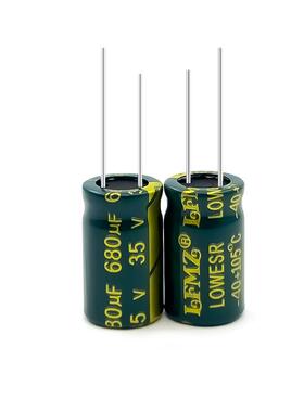 LFMZ高频低阻直插电解电容35v680uf 10x17长寿命105℃铝电解电容
