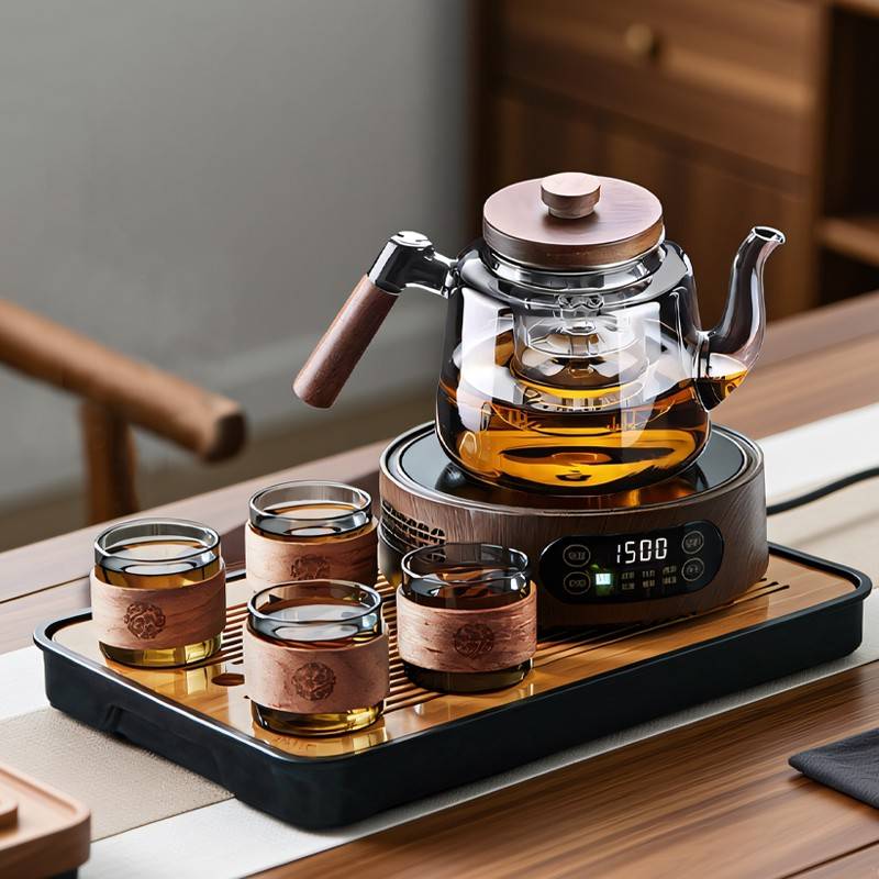 玻璃煮茶壶2025新款电陶炉围炉煮茶器套装家用泡茶壶耐高温烧水壶