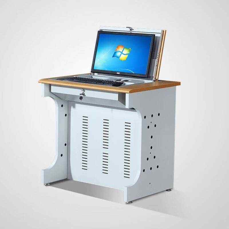 华豫汇阳翻转多功能桌机房培训班机箱嵌入隐藏式钢木桌,商业/办公家具,实验柜,淘宝优惠券,粉丝福利购,淘宝优惠卷