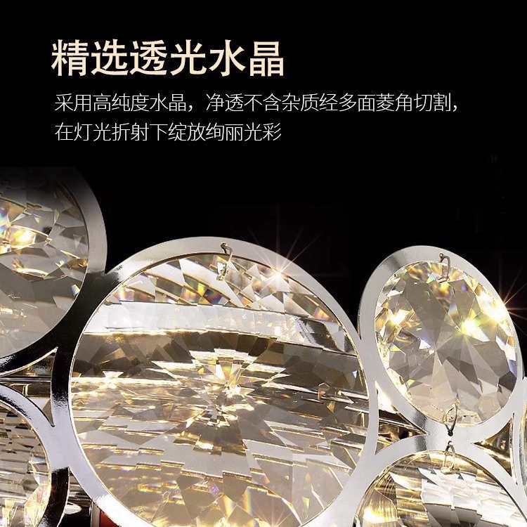 轻奢吊灯客厅水晶灯现代简约大气2024年新款主卧室设计师款泡泡灯