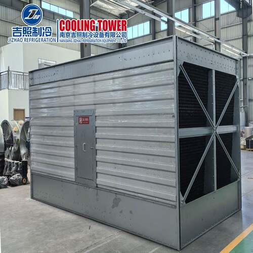 方形横挤流却冷却塔玻璃降钢冷塔开式方形冷水JZ-H150塔吹塑出机