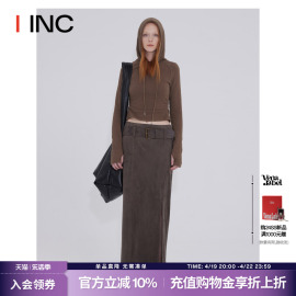 VENA LABEL 设计师品牌IINC 24SS带帽褶皱T恤长袖上衣女