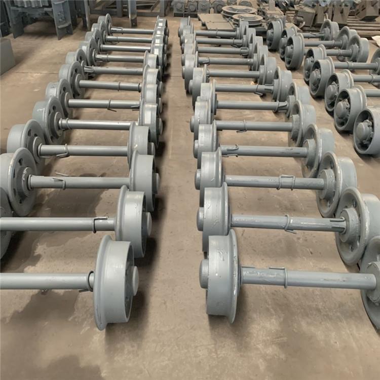 直径200mm矿车轮3吨矿车矿车轮平板车轮对矿用铸钢矿车轮对