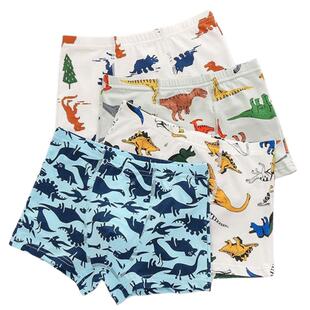 4Pc Panties for Boys Underwear Kids Boxer Panties Cotton Tee