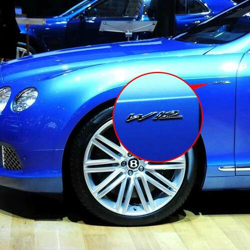 适用宾利英文车标BENTLEY后备箱字母标飞驰添越欧陆W12 V8S侧标贴