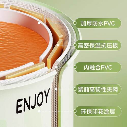 泡澡桶免安装大人可折叠便携式儿童洗澡桶免安装一秒速开浴桶