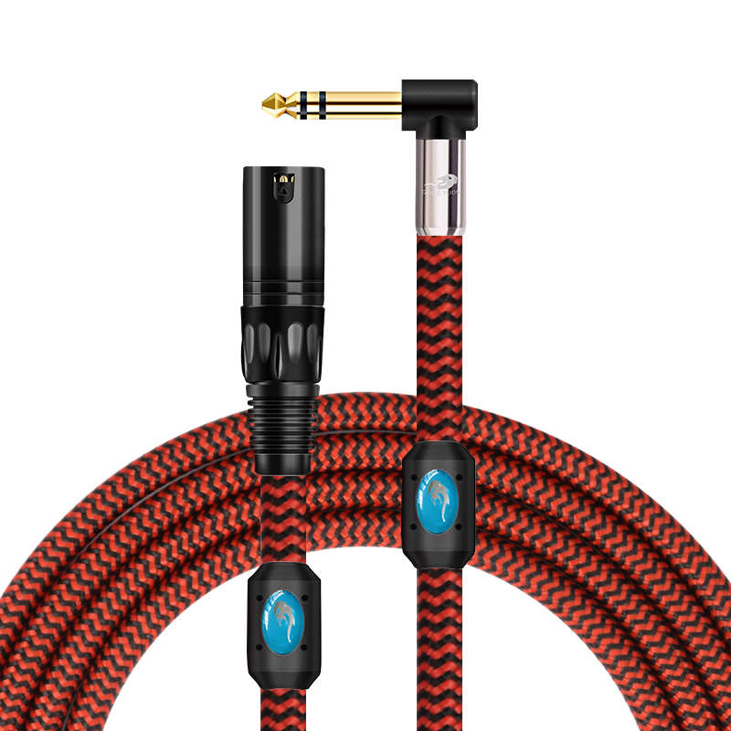 戈利狮发烧6.5转卡农公音频线 卡侬转6.5TRS大三芯平衡线