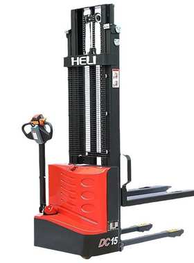 电动合力070堆垛吨叉车堆高全升步行高车车5车1cdd15j式全电动.