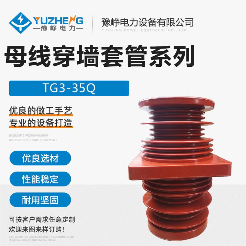 套管TG3-35Q/260*260穿墙套管带屏蔽中置柜套管高压配件环氧树脂