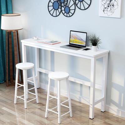 简约现代圆角高脚吧桌家用靠墙沙发后00024物桌台奶茶置店长条组