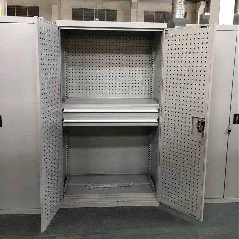 楚钰五金重型安全工具柜双开门加厚储物柜抽屉式工具柜铁皮柜车间