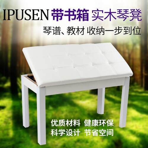 IPUSEN艾普森双人琴凳带书箱凳椅子电子琴凳电钢琴凳古筝凳吉他凳