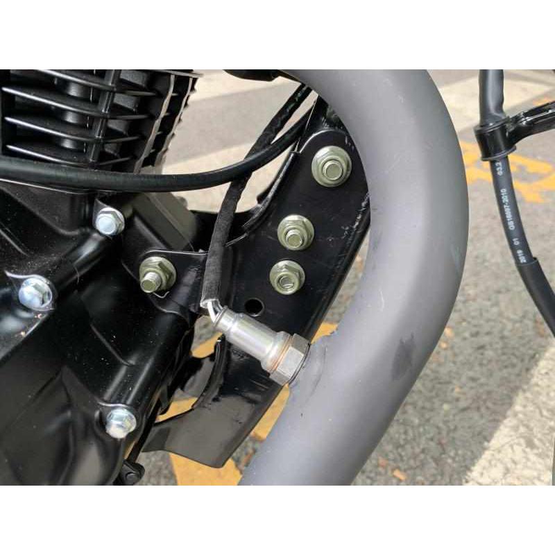 银钢YG150-22E/22D国四小迷你摩托车原厂配件消声器排气管总成