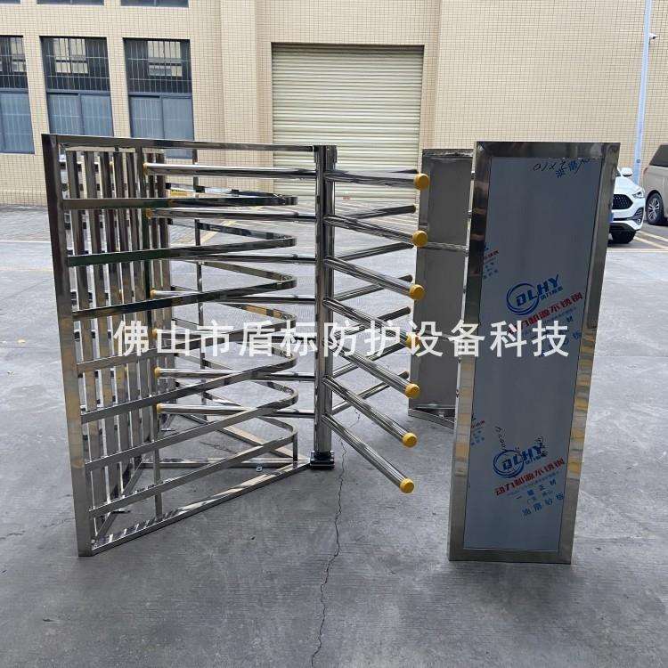 广州景区半高单向旋转闸机手推自动旋转导向人行通道转闸不锈钢门