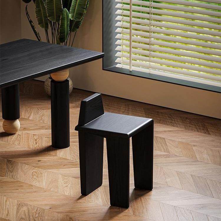 北欧黑色中古凳子法式设计师实木餐椅家用靠背椅矮凳化妆复古椅凳,农用物资,其他肥料,淘宝优惠券,粉丝福利购,淘宝优惠卷