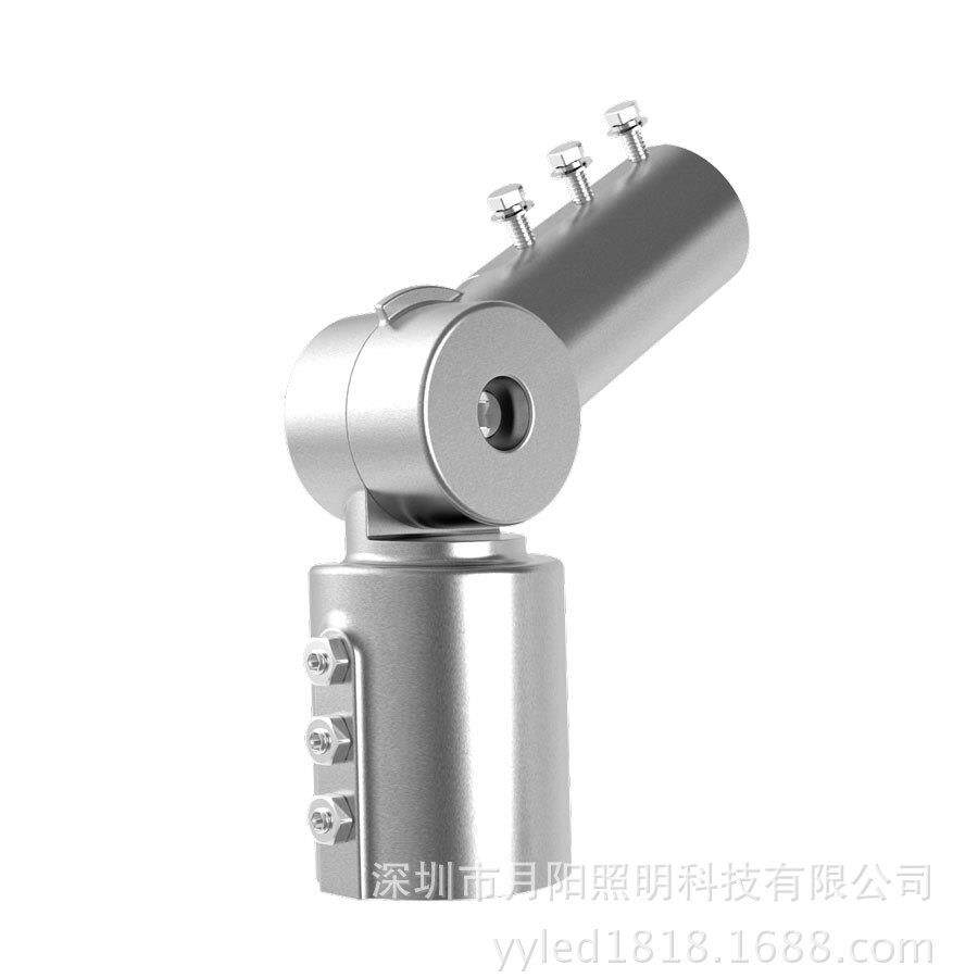 路转接器转角套杆灯万向转接臂灯杆调节路灯转接器调角度套筒60转