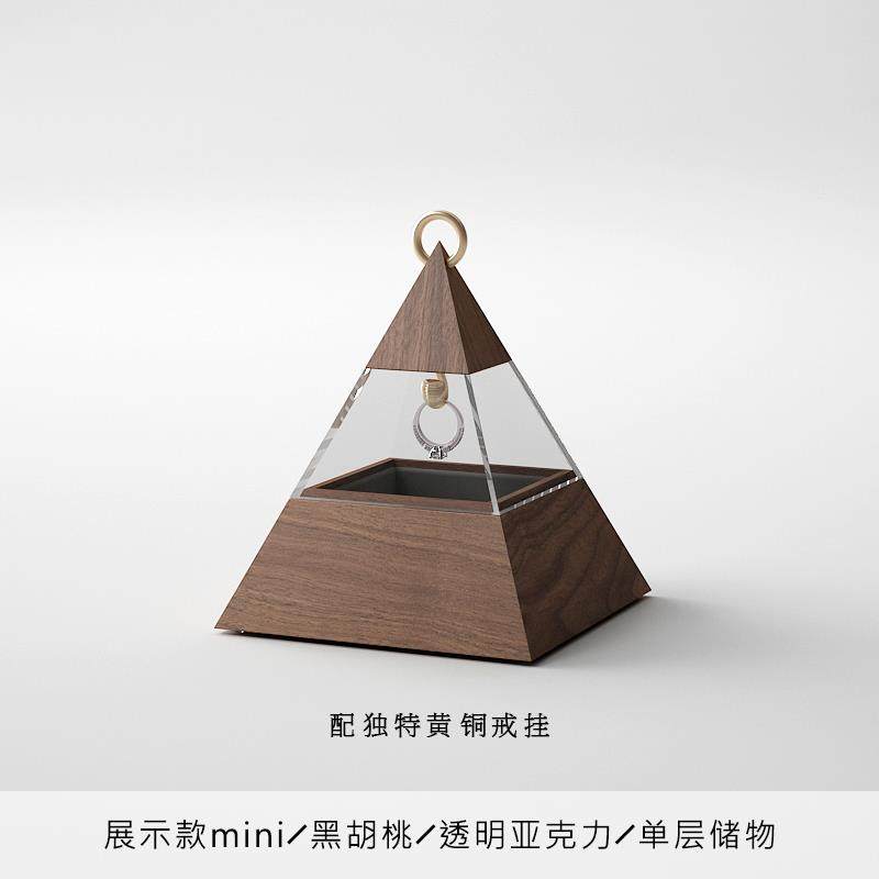 正品原创复古艺术首钻饰盒高实木珠精宝项链戒收档纳盒耳环致礼盒