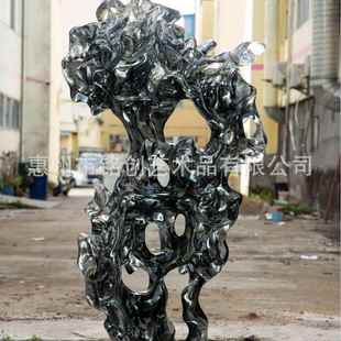 透明树脂简雕塑约艺术抽象大型装 饰OVR水晶摆玻璃工件落地艺生产