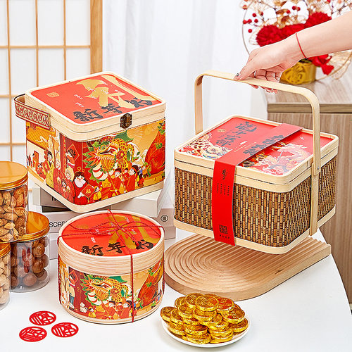 包装盒礼品盒竹编年货礼品包装