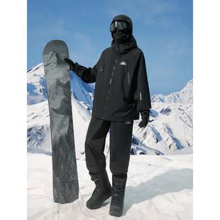 哈尔滨东北零下40度防寒滑雪服套装男女防水防风保暖单双板雪地服