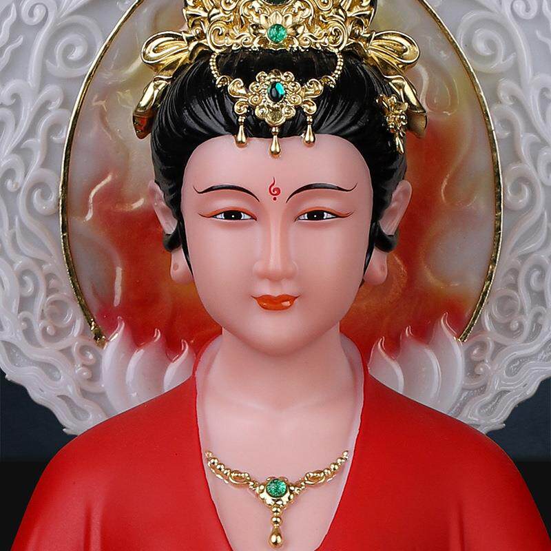 九尾红狐真身摆件仿汉白玉九公子九娘娘神像青丘九姑娘真身供奉
