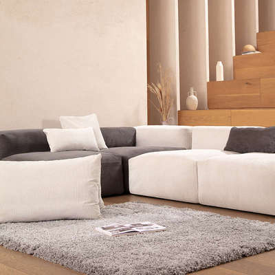 曲美墩墩mini沙发现代简约模块布艺实木沙发客厅沙发