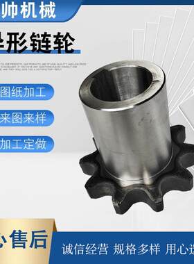 异形链轮单双排双节距不锈钢链轮4分5分工业大型输送链轮齿轮现货