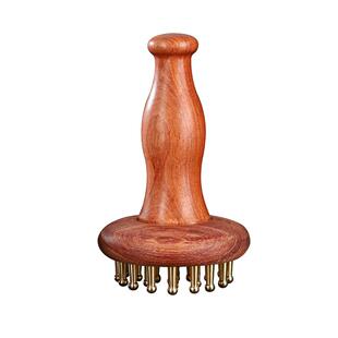 正品纯铜1齿29部齿9纯黄铜经络刷头部按摩腹摩去脂排便经络按刷