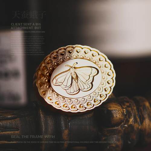 10月新品 穗迪思复古相框系列 异形浮雕章头 火漆印章铜头
