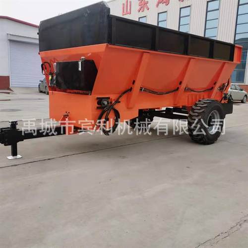 供宾应齐鲁田利丰牌螺旋绞龙机撒肥XFI车 大型粪车 撒有肥撒肥机