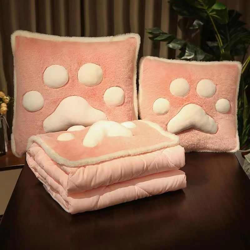 抱枕被子两用办公室折叠午睡枕头毯子二合一汽车沙发靠垫空调至哲