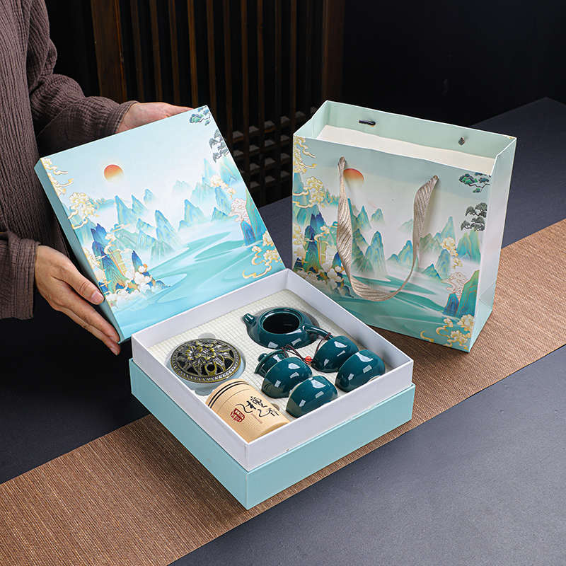 茶具伴创意陶瓷套装礼品西施薰香批发潮手一壶二杯定国商业活动道