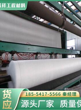 工布厂涤纶短丝聚酯长丝绿土工布 土200TGB-001g黑色色白色透家水