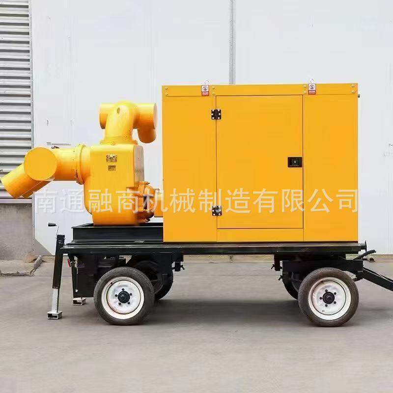 100立方柴油泵车大流量防汛抗旱排涝移动泵车柴油机水泵机组
