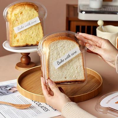 吐司包装盒切片面包厚切小餐包早餐下午茶透明一次性烘焙打包盒子