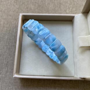 4mm 7.9 新品 天然多米尼加海纹石手牌拉利玛手排男女手牌规格12.1