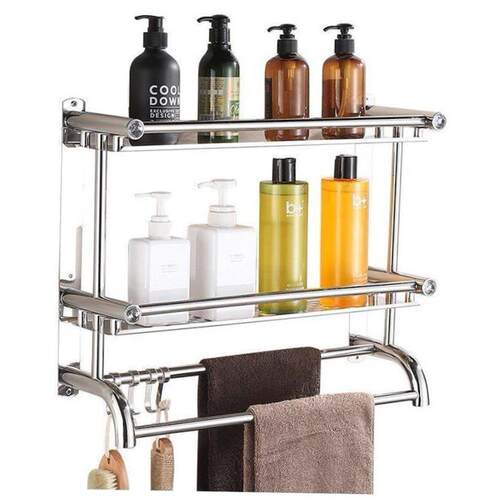 Bathroom shelf bathroom toilet washstand wall towel rack to