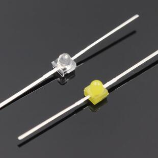 一字型小蝴蝶长脚F1.8MM高亮单色灯珠红翠绿蓝白黄橙色LED灯珠